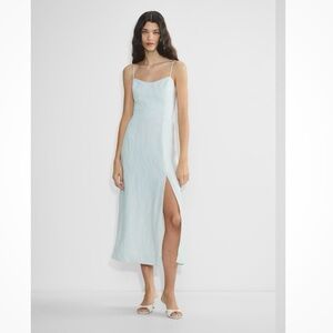Aritzia Light Blue Midi Dress